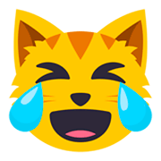 😹 Emoji Rosto De Gato Com Lágrimas De Alegria na JoyPixels 3.0.