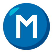 Ⓜ️ Emoji M En Círculo en JoyPixels 3.0.