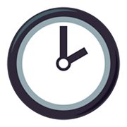 Emoji 🕑 Ore Due su JoyPixels 3.0.
