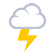 🌩️ Emoji Wolke mit Blitz JoyPixels 3.0.