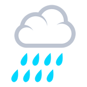🌧️ Emoji Wolke mit Regen JoyPixels 3.0.