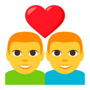 Émoji 👨‍❤️‍👨 Couple Avec Cœur : Homme Et Homme sur JoyPixels 3.0.