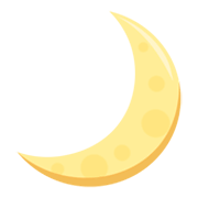 Émoji 🌙 Croissant De Lune sur JoyPixels 3.0.