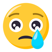 Émoji 😢 Visage Qui Pleure sur JoyPixels 3.0.