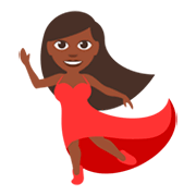 Emoji 💃🏿 Donna Che Balla: Carnagione Scura su JoyPixels 3.0.