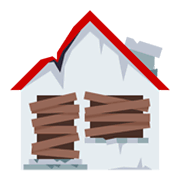 Emoji 🏚️ Casa In Rovina su JoyPixels 3.0.