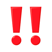 ‼️ Emoji Exclamación Doble en JoyPixels 3.0.