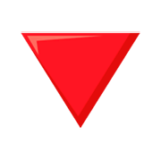 Emoji 🔻 Triangolo Rosso Con Punta Verso Il Basso su JoyPixels 3.0.