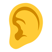 Emoji 👂 Orecchio su JoyPixels 3.0.