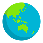 🌏 Emoji Globus mit Asien und Australien JoyPixels 3.0.