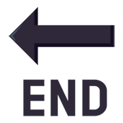 🔚 Emoji Flecha END en JoyPixels 3.0.