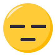 😑 Emoji ausdrucksloses Gesicht JoyPixels 3.0.
