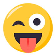 😜 Emoji Cara Sacando La Lengua Y Guiñando Un Ojo en JoyPixels 3.0.