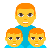 👨‍👦‍👦 Emoji Família: Homem, Menino E Menino na JoyPixels 3.0.