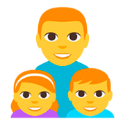 👨‍👧‍👦 Emoji Familia: Hombre, Niña, Niño en JoyPixels 3.0.