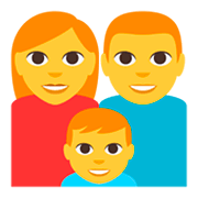 👨‍👩‍👦 Emoji Familia: Hombre, Mujer, Niño en JoyPixels 3.0.