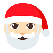 🎅🏻 Emoji Weihnachtsmann: helle Hautfarbe JoyPixels 3.0.