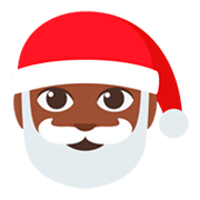 Émoji 🎅🏿 Père Noël : Peau Foncée sur JoyPixels 3.0.
