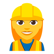 👷‍♀️ Emoji Obrera en JoyPixels 3.0.