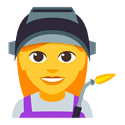 👩‍🏭 Emoji Fabrikarbeiterin JoyPixels 3.0.