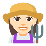 👩🏻‍🌾 Emoji Agricultora: Tono De Piel Claro en JoyPixels 3.0.