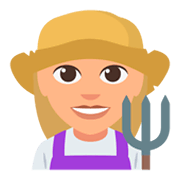 👩🏼‍🌾 Emoji Fazendeira: Pele Morena Clara na JoyPixels 3.0.