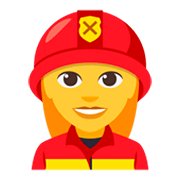 Emoji 👩‍🚒 Pompiere Donna su JoyPixels 3.0.