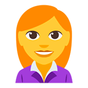 Emoji 👩‍💼 Impiegata su JoyPixels 3.0.