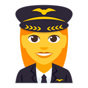 👩‍✈️ Emoji Piloto De Avião Mulher na JoyPixels 3.0.