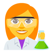 Emoji 👩‍🔬 Scienziata su JoyPixels 3.0.