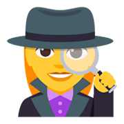 🕵️‍♀️ Emoji Detective Mujer en JoyPixels 3.0.