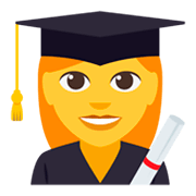 👩‍🎓 Emoji Estudiante Mujer en JoyPixels 3.0.