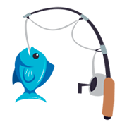 🎣 Emoji Angel mit Fisch JoyPixels 3.0.