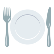 Émoji 🍽️ Assiette Et Couverts sur JoyPixels 3.0.