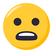 😦 Emoji Rosto Franzido Com Boca Aberta na JoyPixels 3.0.