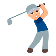 🏌🏼 Emoji Golfista: Tono De Piel Claro Medio en JoyPixels 3.0.