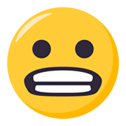 😬 Emoji Rosto Expressando Desagrado na JoyPixels 3.0.