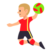 🤾🏼 Emoji Handballspieler(in): mittelhelle Hautfarbe JoyPixels 3.0.