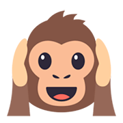 🙉 Emoji sich die Ohren zuhaltendes Affengesicht JoyPixels 3.0.