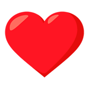 ❤️ Emoji Corazón Rojo en JoyPixels 3.0.