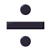 ➗ Emoji Signo De División en JoyPixels 3.0.