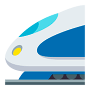 🚄 Emoji Hochgeschwindigkeitszug mit spitzer Nase JoyPixels 3.0.