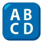 🔠 Emoji Eingabesymbol lateinische Großbuchstaben JoyPixels 3.0.
