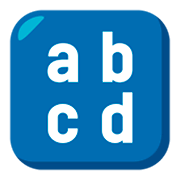 🔡 Emoji Eingabesymbol lateinische Kleinbuchstaben JoyPixels 3.0.