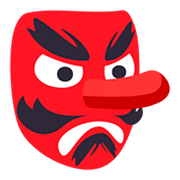 👺 Emoji Demonio Japonés Tengu en JoyPixels 3.0.