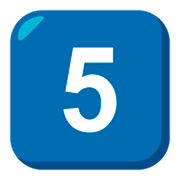 5️⃣ Emoji Tecla: 5 na JoyPixels 3.0.
