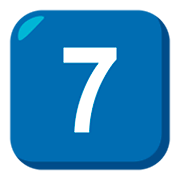 7️⃣ Emoji Tecla: 7 na JoyPixels 3.0.