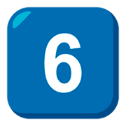 6️⃣ Emoji Teclas: 6 en JoyPixels 3.0.
