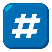Emoji #️⃣ Tasto: # su JoyPixels 3.0.