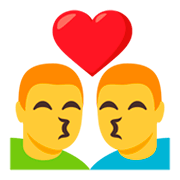 👨‍❤️‍💋‍👨 Emoji Beso: Hombre Y Hombre en JoyPixels 3.0.